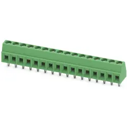 PCB terminal, 16 pole, pitch 3.5 mm, AWG 26-16, 13.5 A, screw connection, green, 1751387
