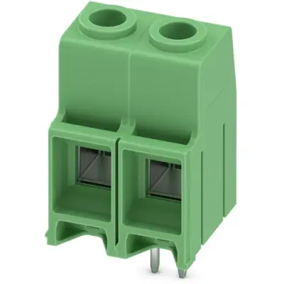 PCB terminal, 2 pole, pitch 10.16 mm, AWG 20-6, 76 A, screw connection, green, 1709681 - 1
