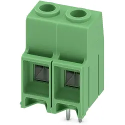 PCB terminal, 2 pole, pitch 10.16 mm, AWG 20-6, 76 A, screw connection, green, 1709681