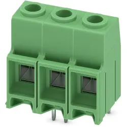 PCB terminal, 3 pole, pitch 10.16 mm, AWG 20-6, 76 A, screw connection, green, 1709694