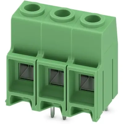 PCB terminal, 3 pole, pitch 10.16 mm, AWG 20-6, 76 A, screw connection, green, 1709694 - 1