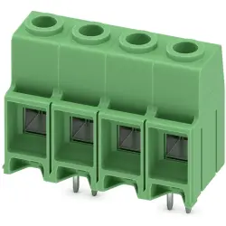 PCB terminal, 4 pole, pitch 10.16 mm, AWG 20-6, 76 A, screw connection, green, 1709704