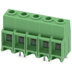 PCB terminal, 5 pole, pitch 10.16 mm, AWG 20-6, 76 A, screw connection, green, 1709717