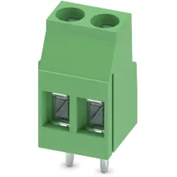 PCB terminal, 2 pole, pitch 5 mm, AWG 24-12, 24 A, screw connection, green, 1711026