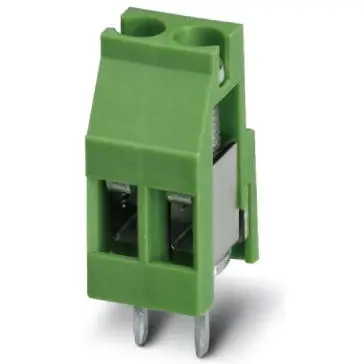 PCB terminal, 10 pole, pitch 5 mm, AWG 24-12, 24 A, screw connection, green, 1712342 - 1