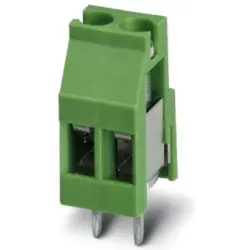 PCB terminal, 10 pole, pitch 5 mm, AWG 24-12, 24 A, screw connection, green, 1712342