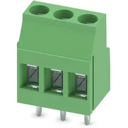 PCB terminal, 3 pole, pitch 5 mm, AWG 24-12, 24 A, screw connection, green, 1711039
