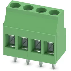 PCB terminal, 4 pole, pitch 5 mm, AWG 24-12, 24 A, screw connection, green, 1711042