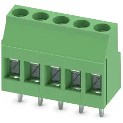 PCB terminal, 5 pole, pitch 5.08 mm, AWG 24-12, 24 A, screw connection, green, 1905201