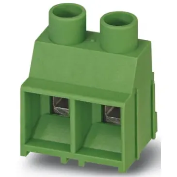 PCB terminal, 3 pole, pitch 9.52 mm, AWG 24-10, 32 A, screw connection, green, 1904150 - 1