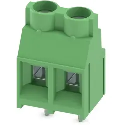 PCB terminal, 2 pole, pitch 7.62 mm, AWG 24-10, 32 A, screw connection, green, 1868076