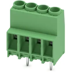 PCB terminal, 4 pole, pitch 6.35 mm, AWG 24-10, 41 A, screw connection, green, 1777561