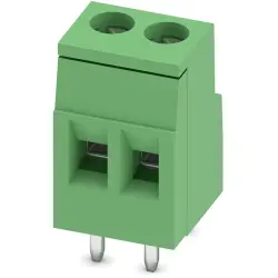 PCB terminal, 2 pole, pitch 5.08 mm, AWG 26-14, 24 A, screw connection, green, 1730502