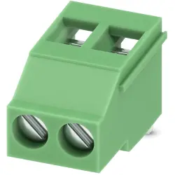 PCB terminal, 3 pole, pitch 5 mm, AWG 24-12, 24 A, screw connection, green, 1712038