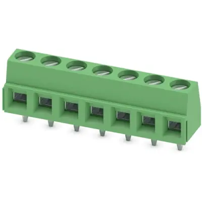 PCB terminal, 7 pole, pitch 5.08 mm, AWG 26-16, 13.5 A, screw connection, green, 1729173 - 1