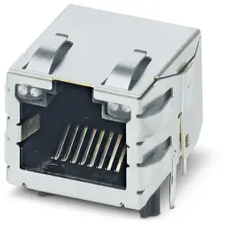 Socket, RJ45, 8 pole, 8P8C, solder connection, through hole, 1321246