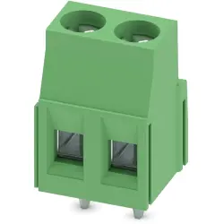 PCB terminal, 2 pole, pitch 5 mm, AWG 24-14, 16 A, screw connection, green, 1890963