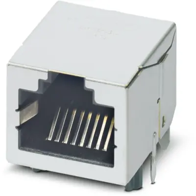 Socket, RJ45, 8 pole, 8P8C, solder connection, through hole, 1321104 - 1
