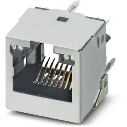 Socket, RJ45, 8 pole, 8P8C, Cat 6A, solder connection, through hole, 1091947