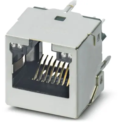 Socket, RJ45, 8 pole, 8P8C, Cat 6A, solder connection, through hole, 1091947 - 1