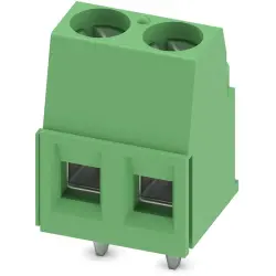 PCB terminal, 2 pole, pitch 5.08 mm, AWG 26-14, 17.5 A, screw connection, green, 1730120