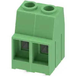 PCB terminal, 2 pole, pitch 10.16 mm, AWG 20-6, 76 A, screw connection, green, 1929517