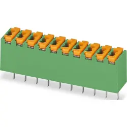PCB terminal, 6 pole, pitch 3.5 mm, AWG 26-20, 4 A, push-in, green, 1891108
