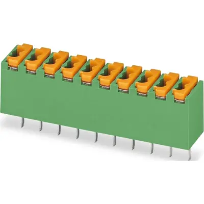 PCB terminal, 6 pole, pitch 3.5 mm, AWG 26-20, 4 A, push-in, green, 1891108 - 1
