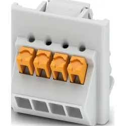 PCB terminal, 4 pole, pitch 3.5 mm, AWG 24-16, 8 A, push-in, light gray, 1474478
