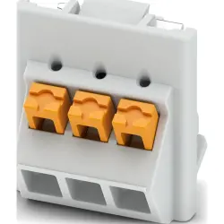 PCB terminal, 3 pole, pitch 5 mm, AWG 24-14, 18 A, push-in, light gray, 1474500