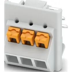 PCB terminal, 3 pole, pitch 5 mm, AWG 24-14, 18 A, push-in, light gray, 1474477