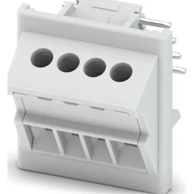 PCB terminal, 4 pole, pitch 3.5 mm, AWG 28-16, 16 A, screw connection, light gray, 1380292 - 1