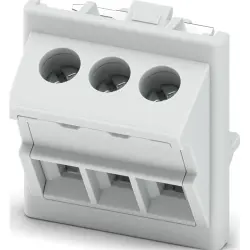 PCB terminal, 3 pole, pitch 5 mm, AWG 26-14, 24 A, screw connection, light gray, 1380485