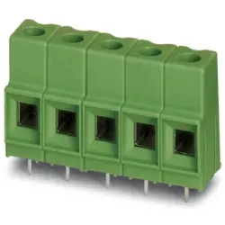PCB terminal, 5 pole, pitch 10.16 mm, AWG 20-6, 76 A, screw connection, green, 1774289