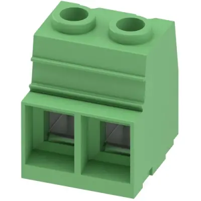 PCB terminal, 2 pole, pitch 15 mm, AWG 20-2, 125 A, screw connection, green, 1932588 - 1