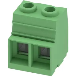 PCB terminal, 2 pole, pitch 15 mm, AWG 20-2, 125 A, screw connection, green, 1932588