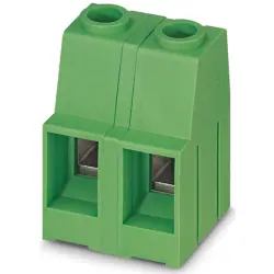PCB terminal, 3 pole, pitch 12.7 mm, AWG 20-6, 76 A, screw connection, green, 1704182