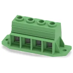 PCB terminal, 4 pole, pitch 15 mm, AWG 20-2, 125 A, screw connection, green, 1932517