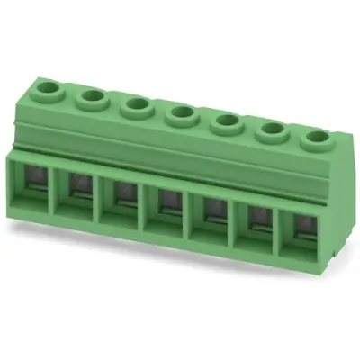 PCB terminal, 7 pole, pitch 15 mm, AWG 20-2, 125 A, screw connection, green, 1932630 - 1