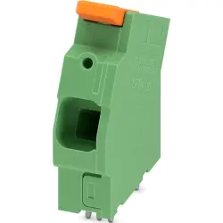 PCB terminal, 1 pole, pitch 10 mm, AWG 18-4, 76 A, push-in, green, 1333816