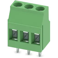 PCB terminal, 3 pole, pitch 5.08 mm, AWG 24-12, 24 A, screw connection, green, 1714735