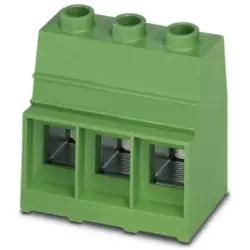 PCB terminal, 3 pole, pitch 17.5 mm, AWG 16-2, 192 A, screw connection, green, 1856139