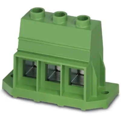 PCB terminal, 3 pole, pitch 17.5 mm, AWG 16-2, 192 A, screw connection, green, 1856184 - 1