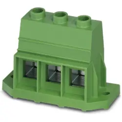 PCB terminal, 3 pole, pitch 17.5 mm, AWG 16-2, 192 A, screw connection, green, 1856184