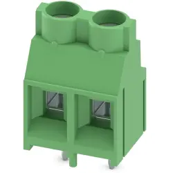 PCB terminal, 2 pole, pitch 7.62 mm, AWG 24-10, 32 A, screw connection, green, 1907131
