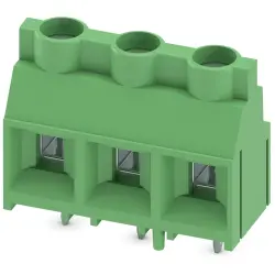 PCB terminal, 3 pole, pitch 9.52 mm, AWG 24-10, 32 A, screw connection, green, 1710069