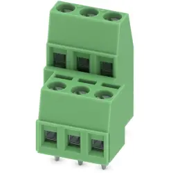 PCB terminal, 6 pole, pitch 5.08 mm, AWG 26-14, 17.5 A, screw connection, green, 1725041