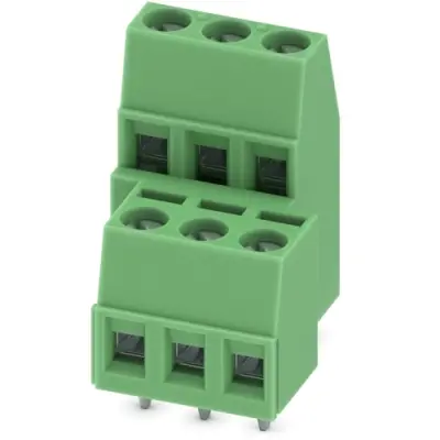 PCB terminal, 6 pole, pitch 5.08 mm, AWG 26-14, 17.5 A, screw connection, green, 1725041 - 1