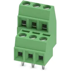 PCB terminal, 6 pole, pitch 3.81 mm, AWG 26-16, 8 A, screw connection, green, 1708039