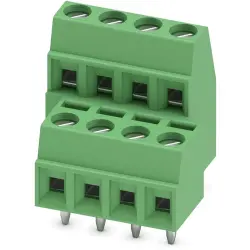 PCB terminal, 8 pole, pitch 3.81 mm, AWG 26-16, 8 A, screw connection, green, 1708042